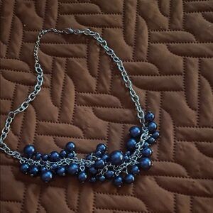 Elegant Blue Beaded Necklace